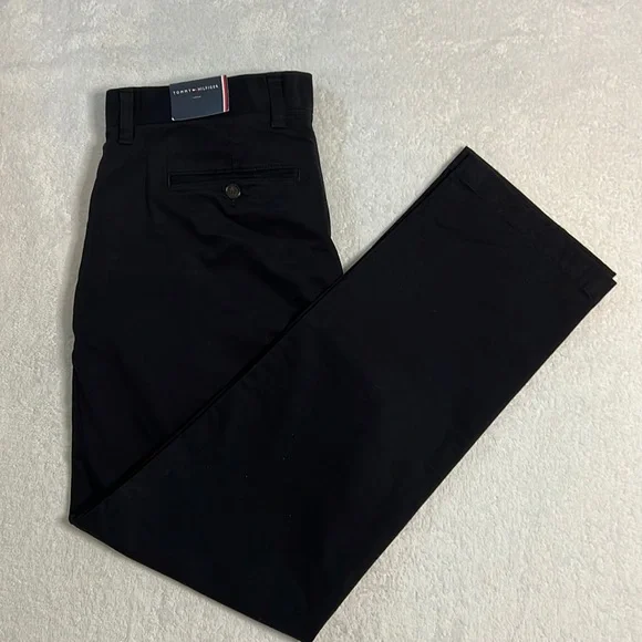 Tommy Hilfiger Brushed Twill Chinos, Black, size 32 x 30 - Picture 1 of 9
